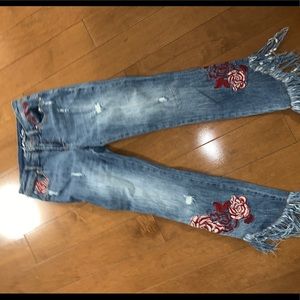 Embroidered jeans